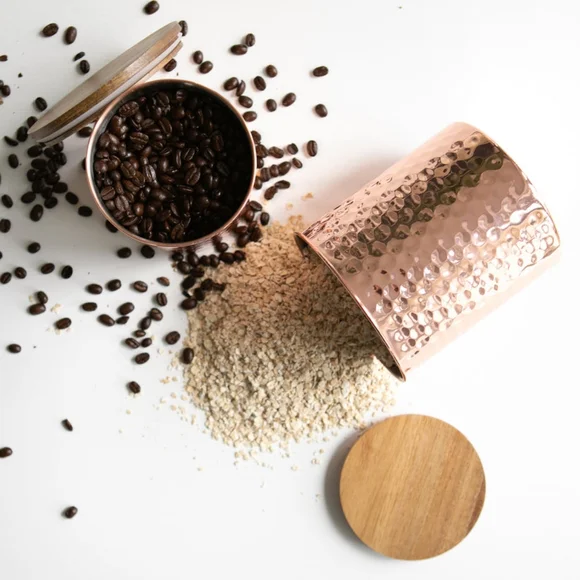 UNCOMMON JAMES Set of 2 Canisters. Color Copper. - Picture 6 of 6